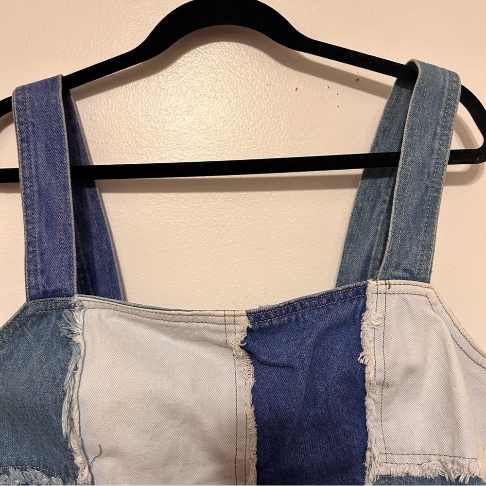 Nasty Gal • Denim patch work crop top - Picture 4 of 7